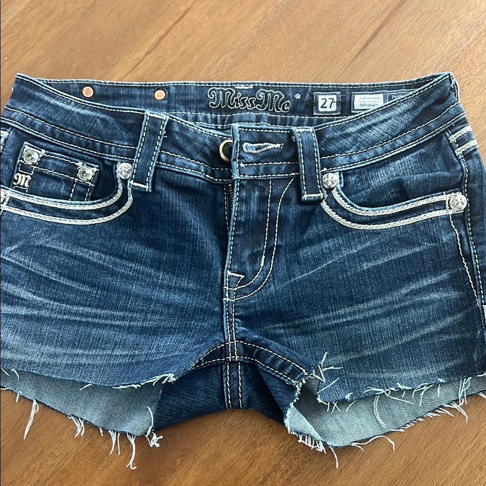 Miss Me Women's Blue Denim Shorts